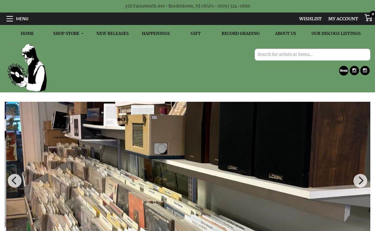 Home | The Record Collector online music store for vinyl records, cds, dvds from Bordentown NJ music shop 609 324-0880