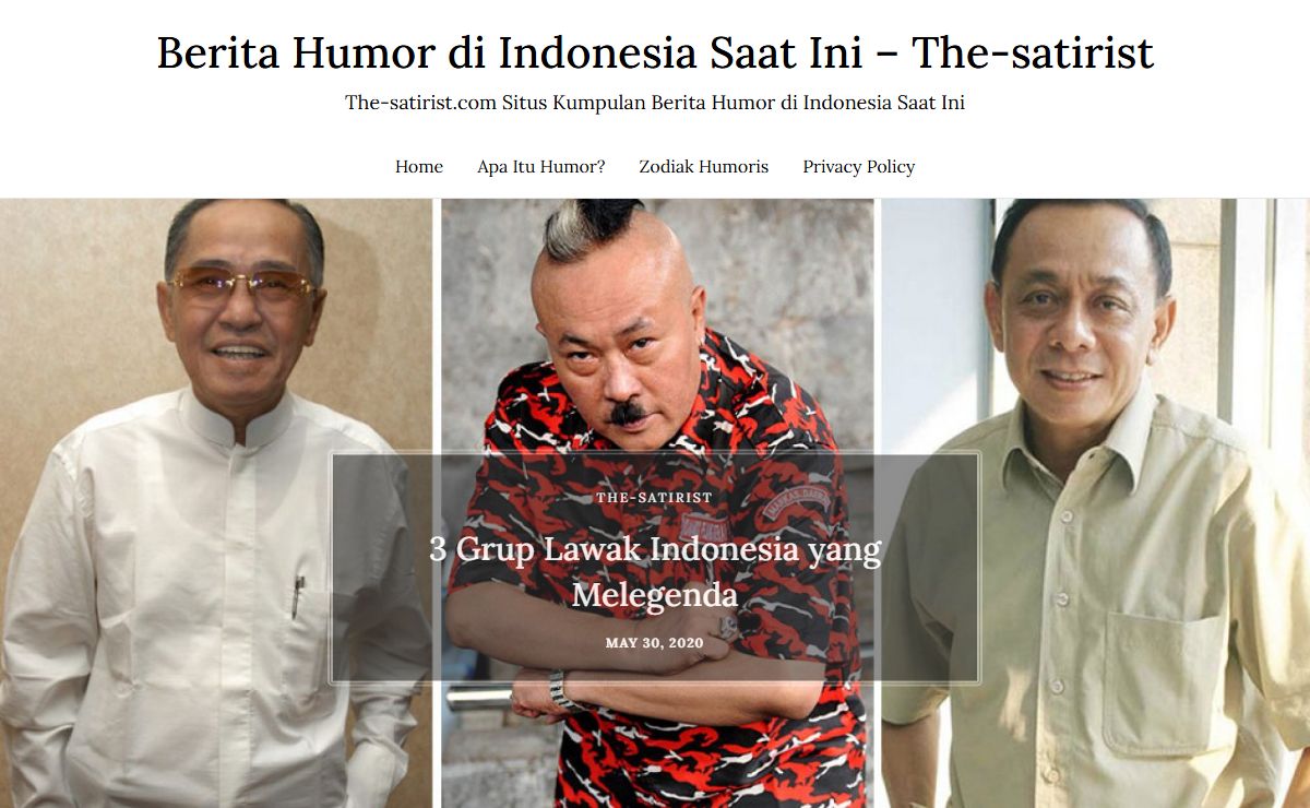 Berita Humor di Indonesia Saat Ini - The-satirist