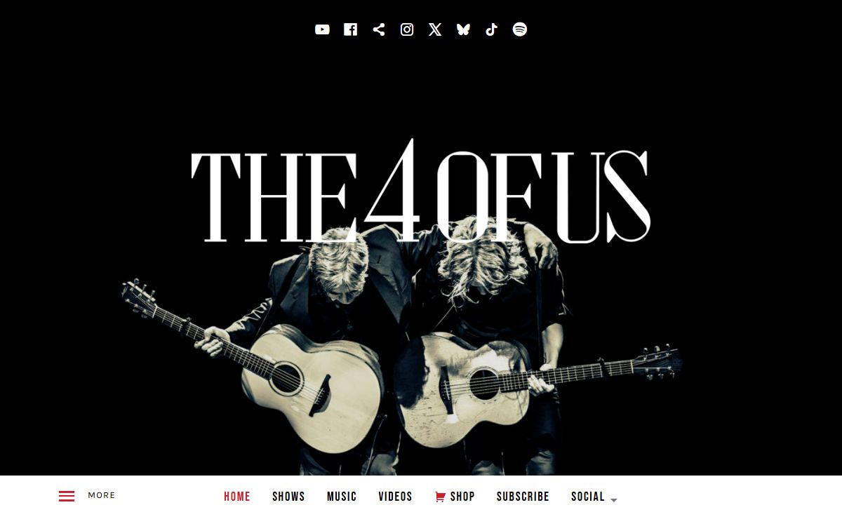 THE 4 OF US | Official Website – 2 brothers from Ireland, Brendan and Declan Murphy with 2 acoustic guitars telling stories in song