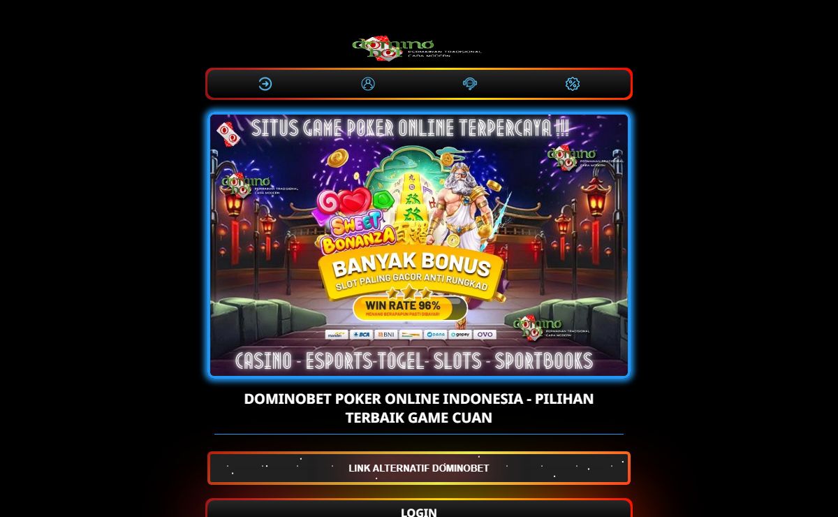 DominoBet Poker Online Indonesia - Pilihan Terbaik Game Cuan