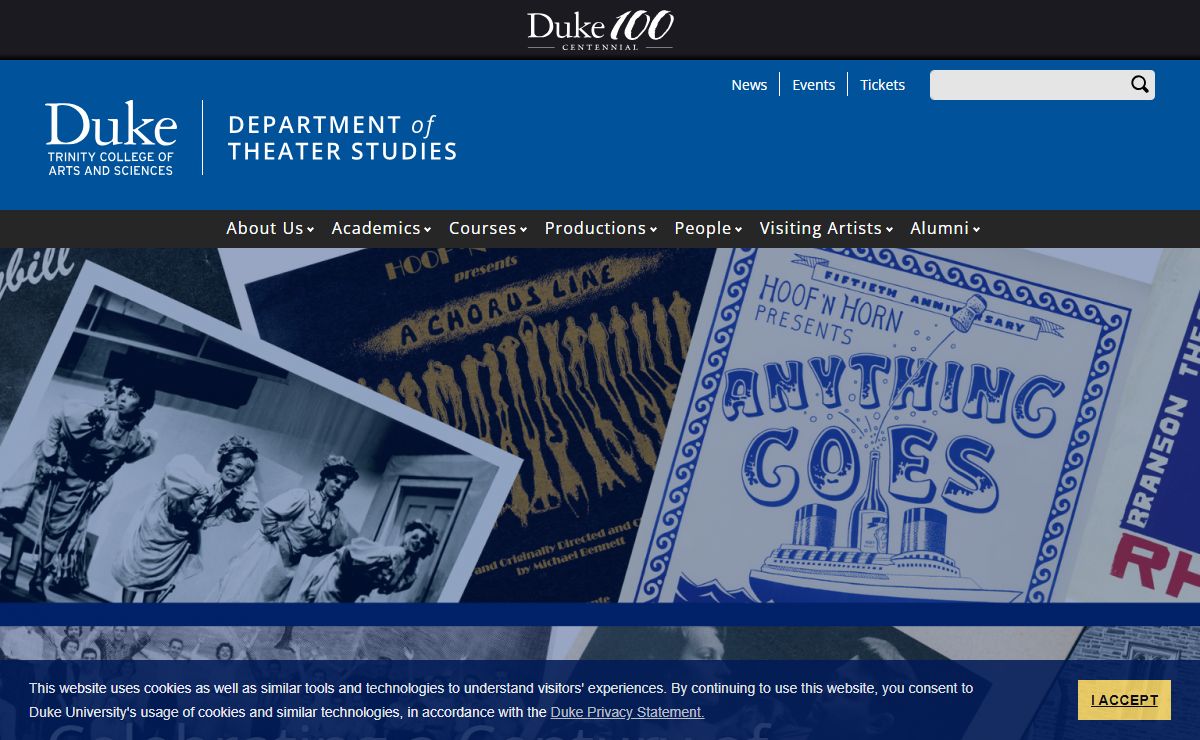 Front Page | Theater Studies