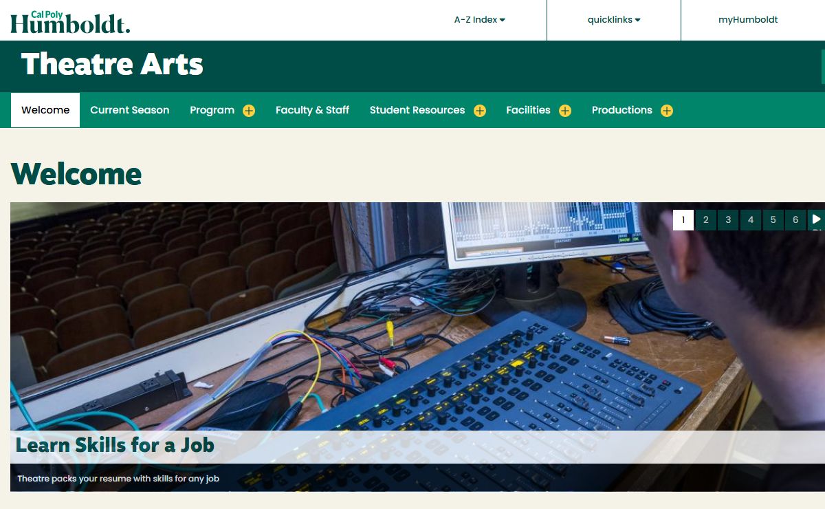 Welcome | Theatre Arts