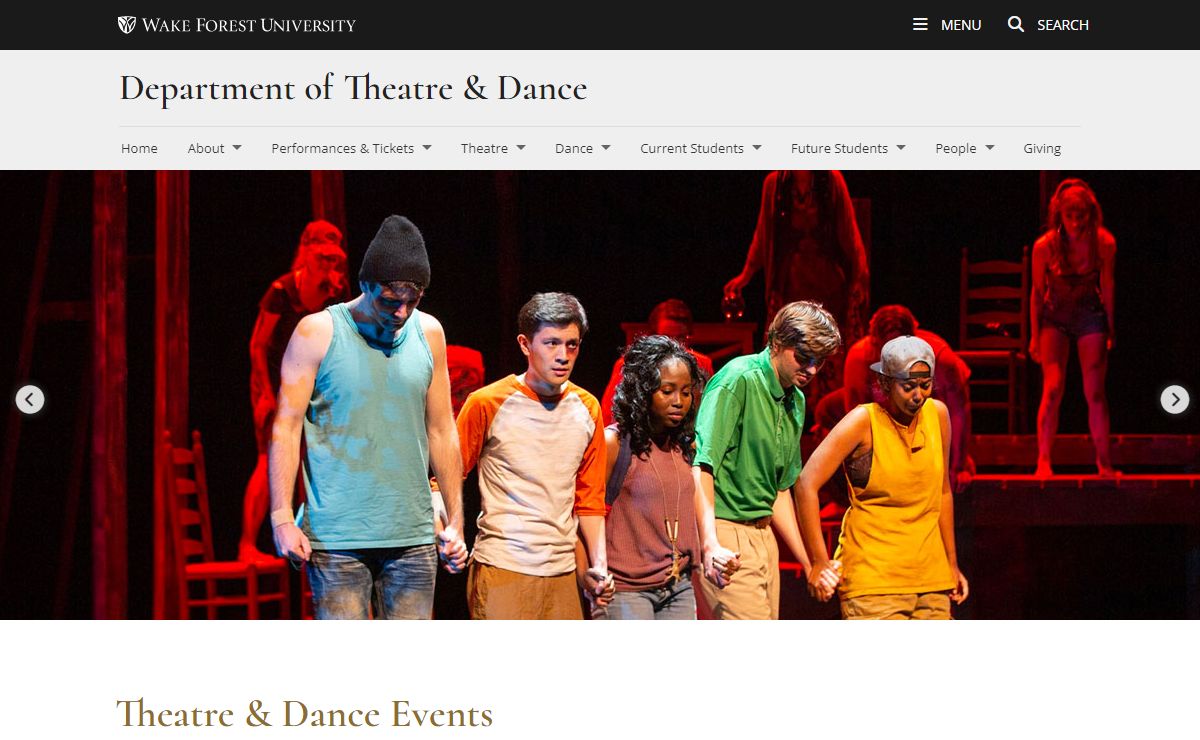 Department of Theatre & Dance | Wake Forest University