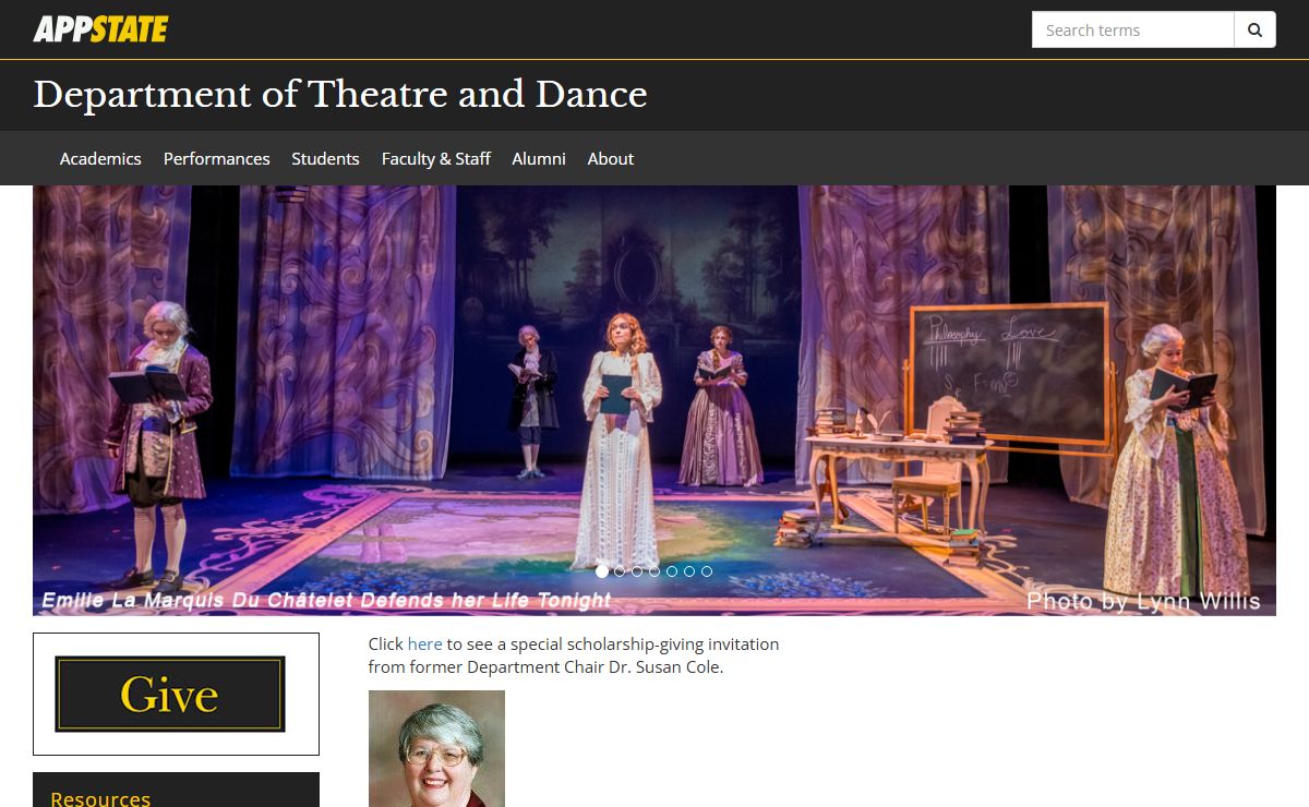 Department of Theatre and Dance | Appalachian State University