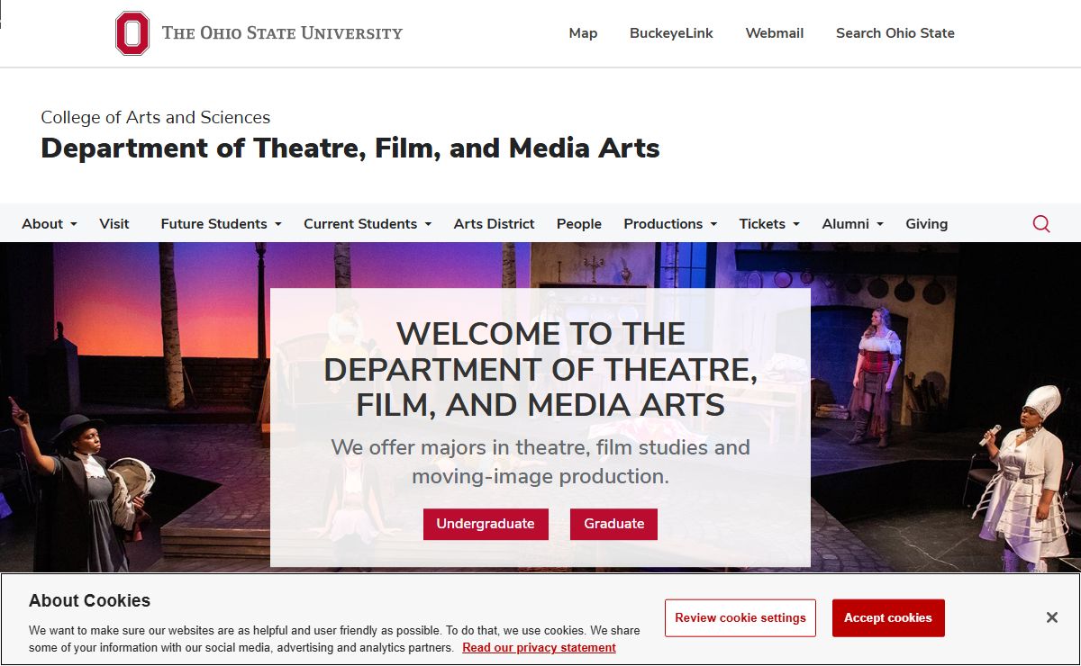 Home | Department of Theatre, Film, and Media Arts