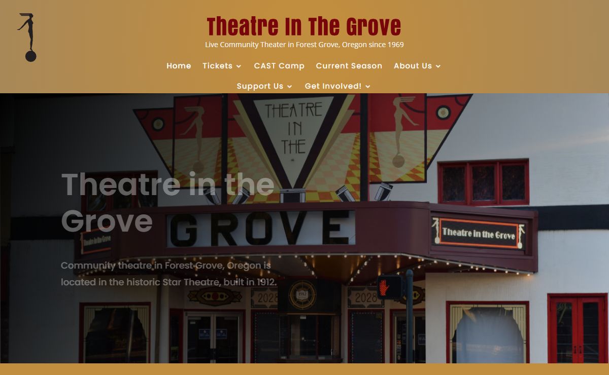 Welcome to Theatre in the Grove, Community Theatre in Forest Grove Oregon since 1969 - Theatre in the Grove