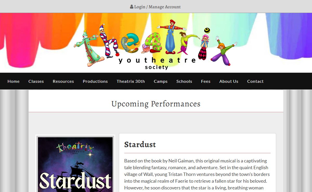 Home - Theatrix Youtheatre Society