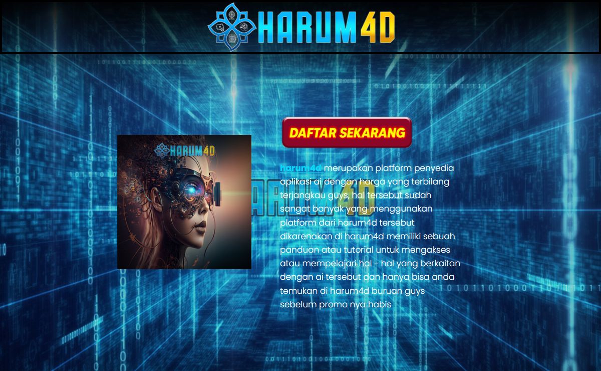 HARUM4D : Platform Penyedia Aplikasi Ai harga Terjangkau