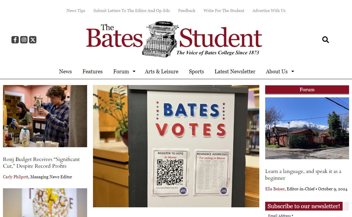 The Bates Student – The Voice of Bates College Since 1873