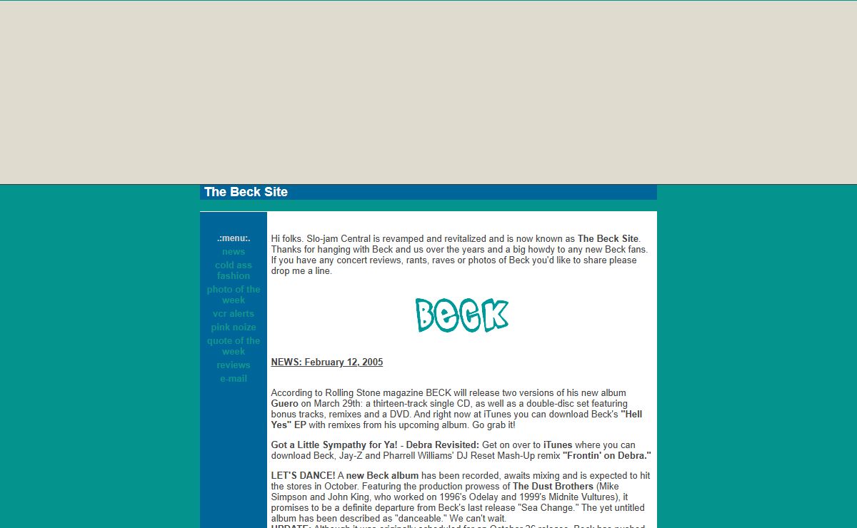 The Beck Site