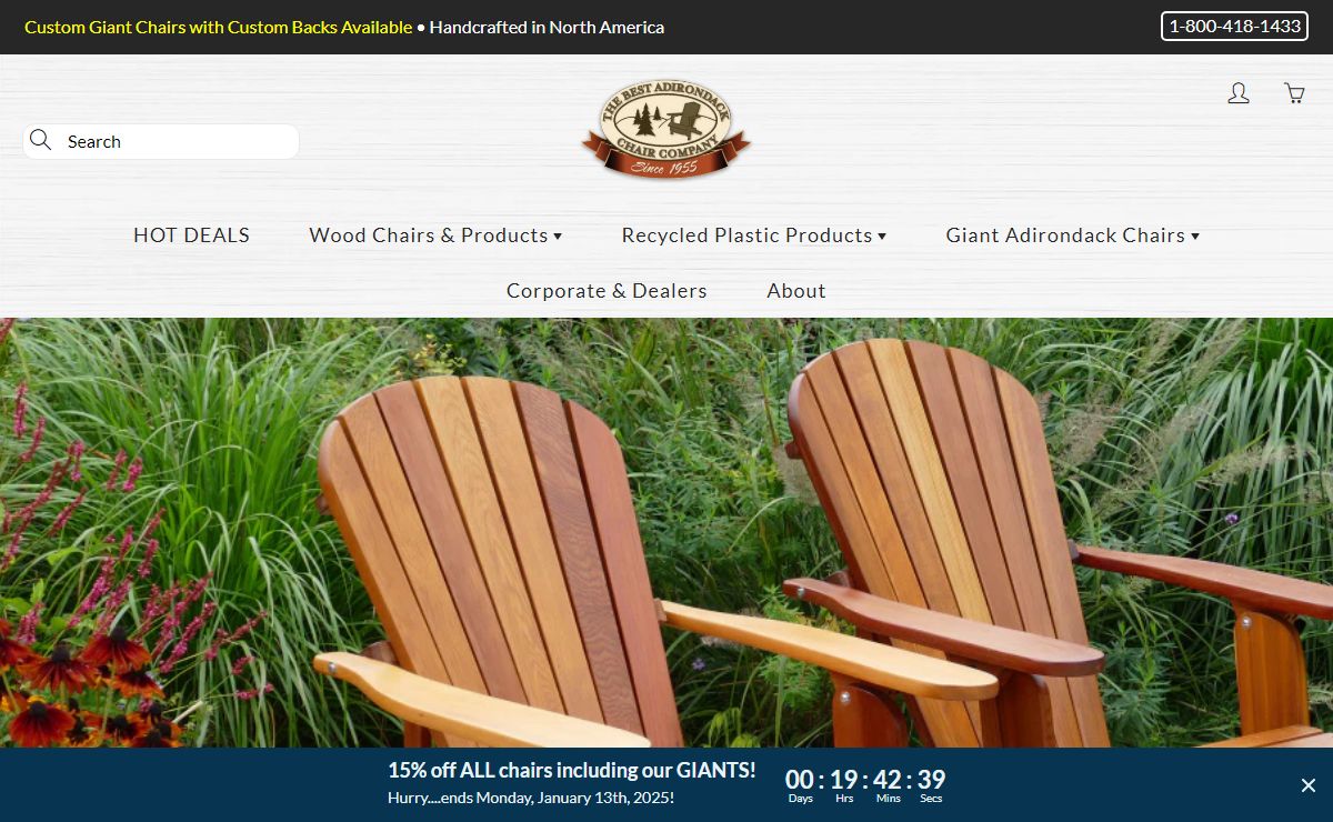 Best Adirondack Chairs and Giant chairs in America | The Best Adirondack Chair Company