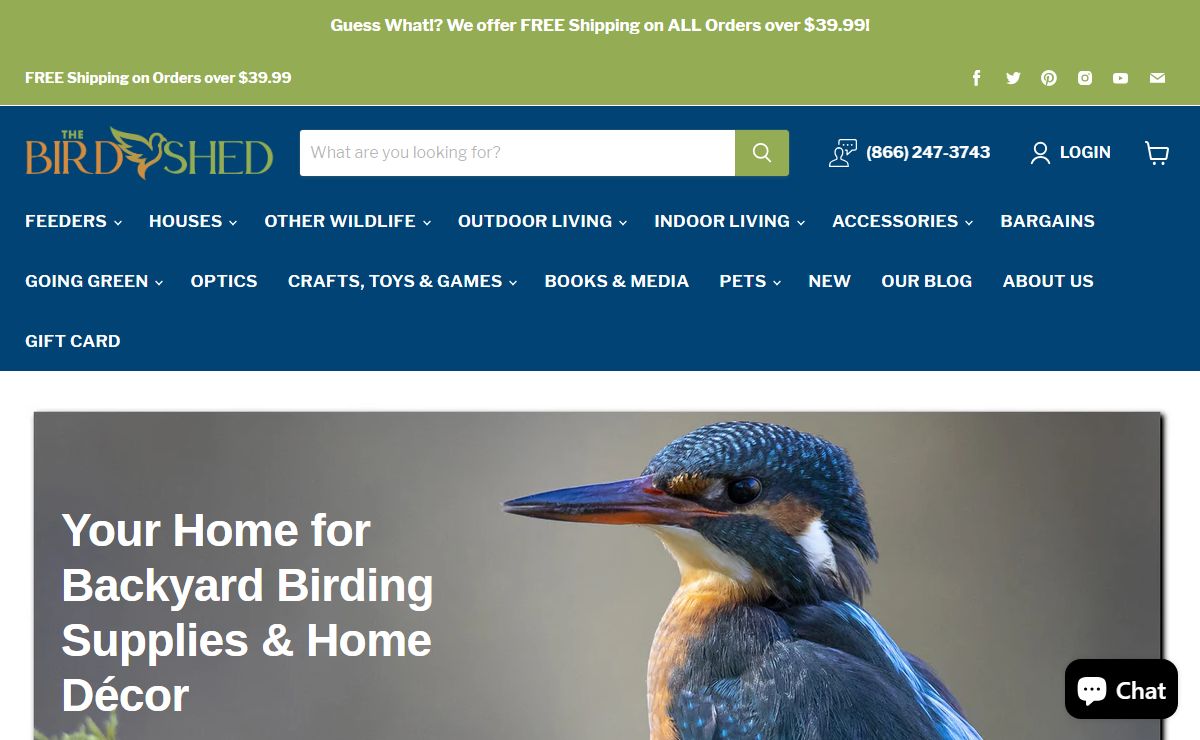 Shop Bird Supplies and Accessories Online | The Bird Shed