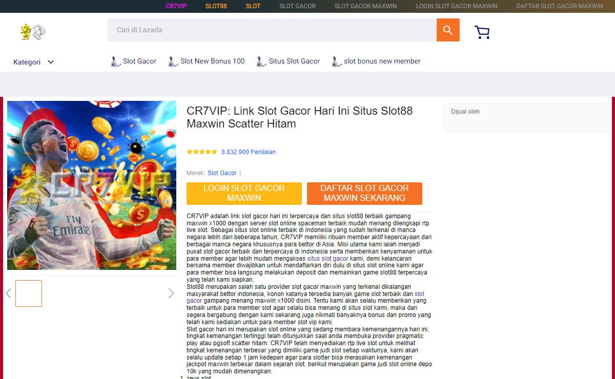 CR7VIP: Link Slot Gacor Hari Ini Situs Slot88 Maxwin Scatter Hitam