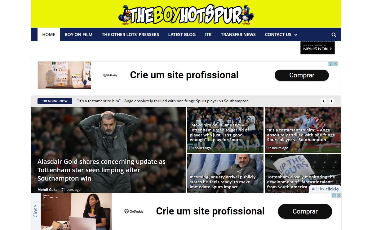 Spurs News | The Boy Hotspur - Tottenham Hotspur News & Opinion since 2005