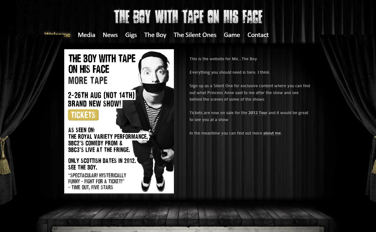 Welcome | The Boy With Tape On His Face