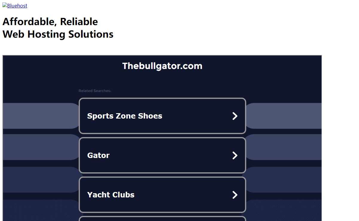Welcome thebullgator.com - BlueHost.com