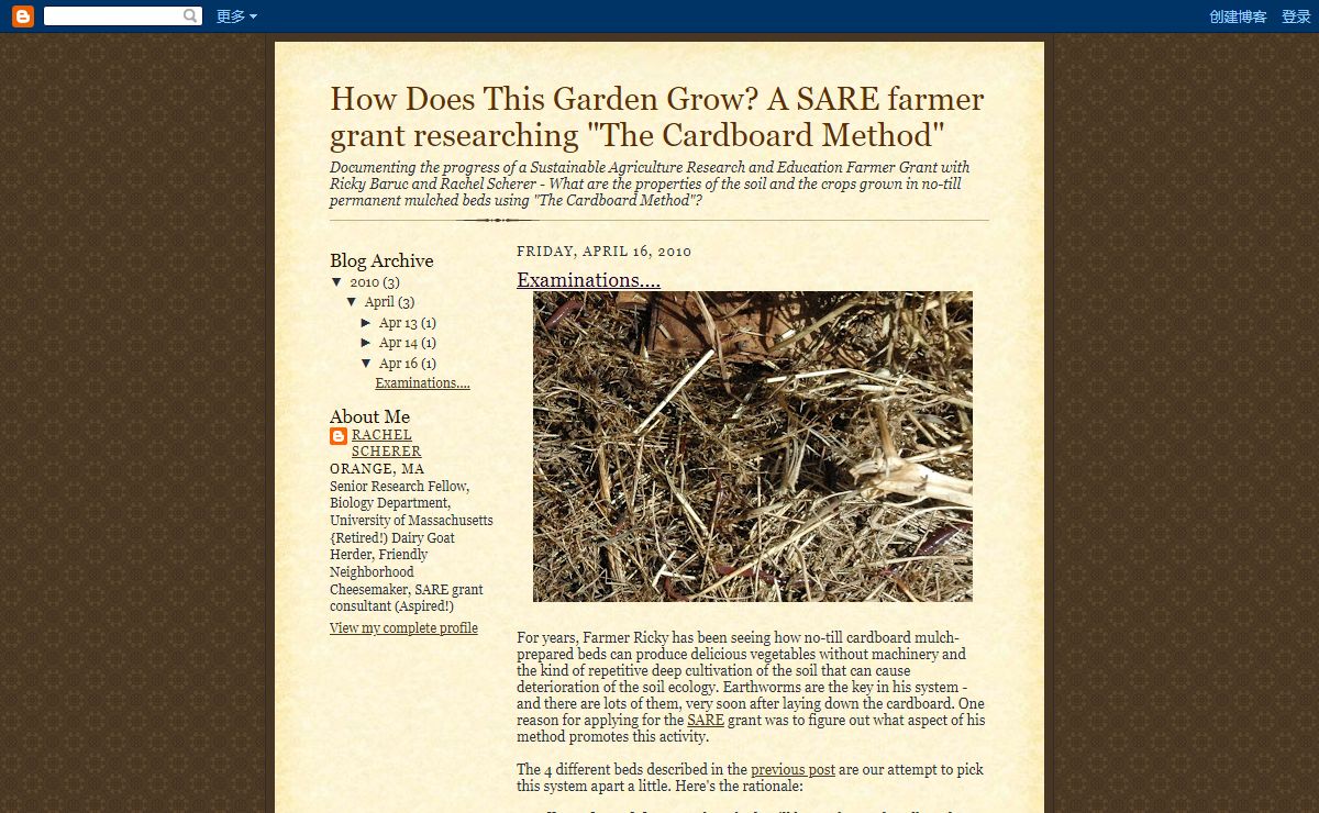 How Does This Garden Grow? A SARE farmer grant researching "The Cardboard Method"