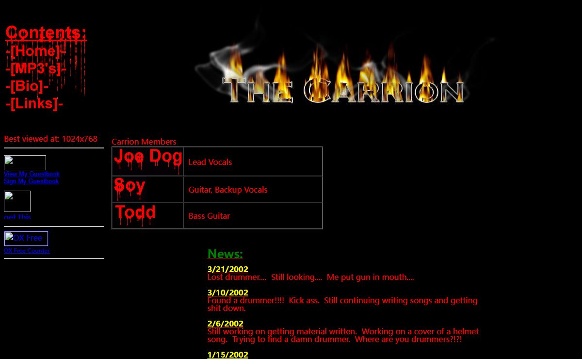 The Carrion Homepage