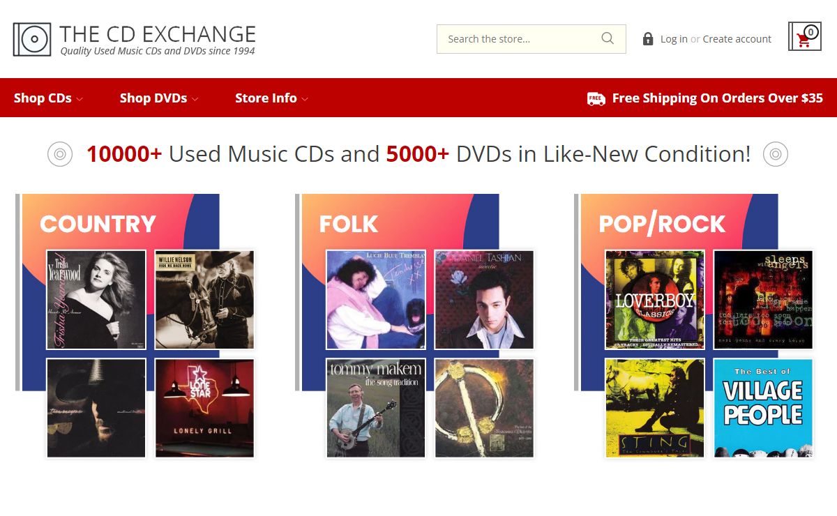 The CD Exchange - High Quality Used CDs and DVDs with free shipping!