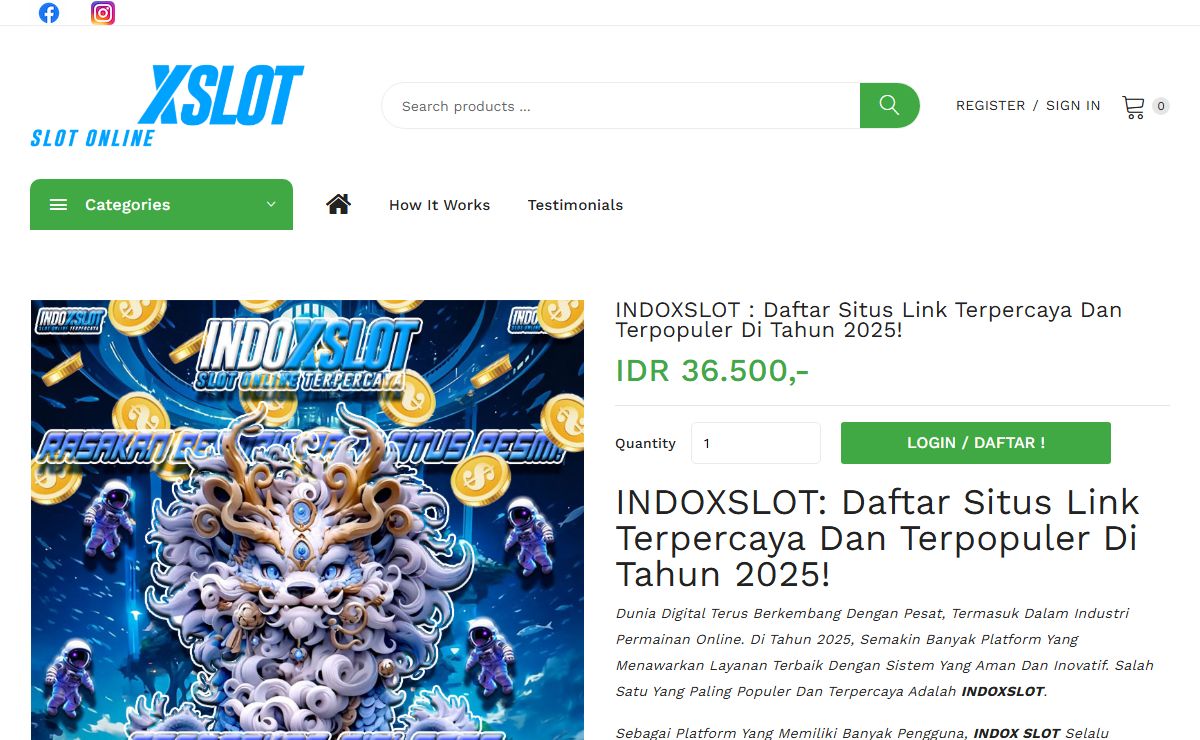 INDOXSLOT : Daftar Situs Link Terpercaya Dan Terpopuler Di Tahun 2025!