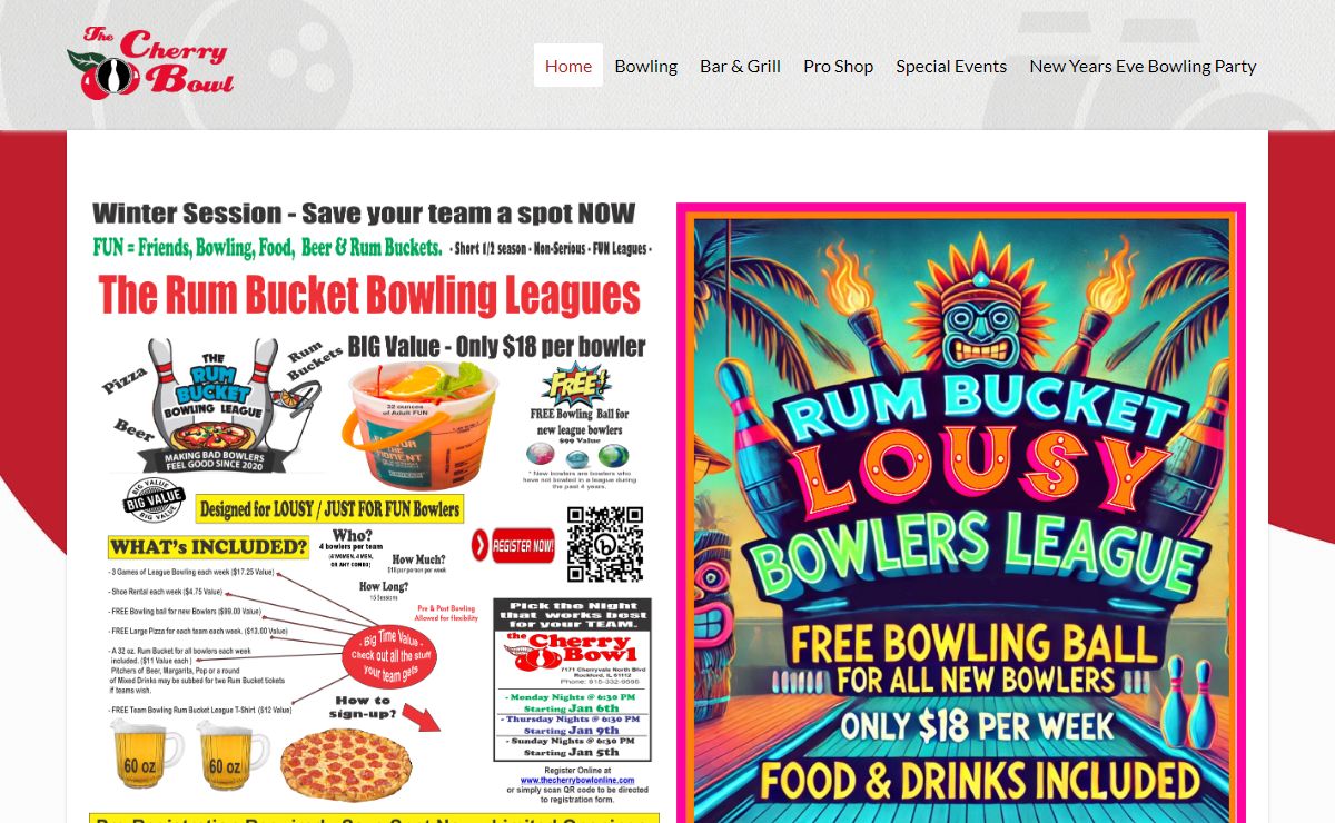 Bowling Alley | Family Fun | The Cherry Bowl | Rockford, IL