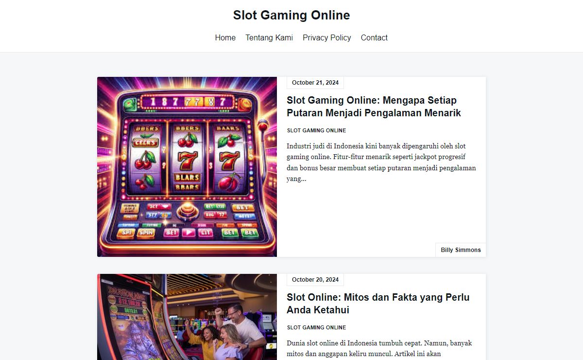Slot Gaming Online - Pembahasan Slot Gaming Online