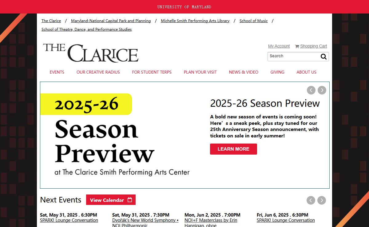 The Clarice Smith Performing Arts Center
