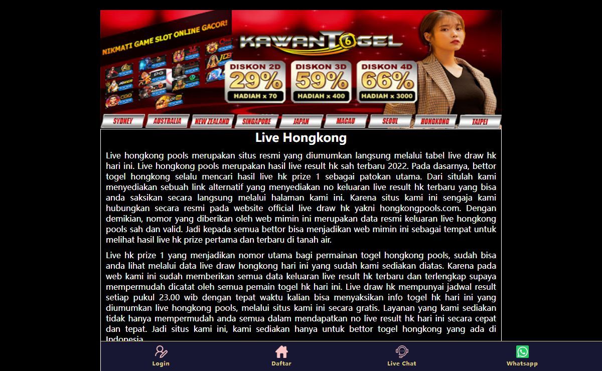 Live Hongkong Pools | Live HK Prize | Live Draw HK | Live Result HK Hari Ini