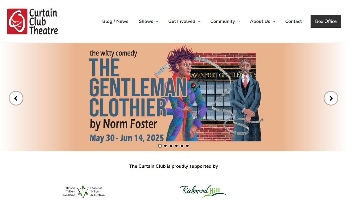 The Curtain Club Theatre – in Richmond Hill, Ontario