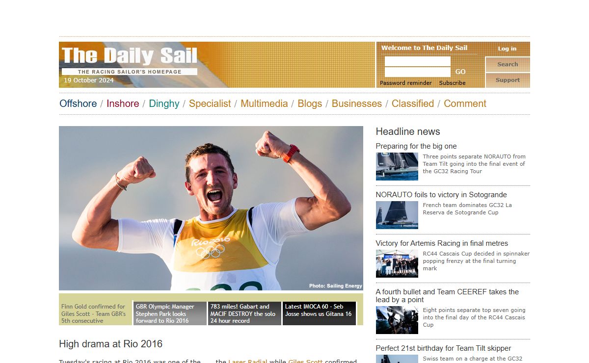 The Daily Sail | The racing sailor's homepage