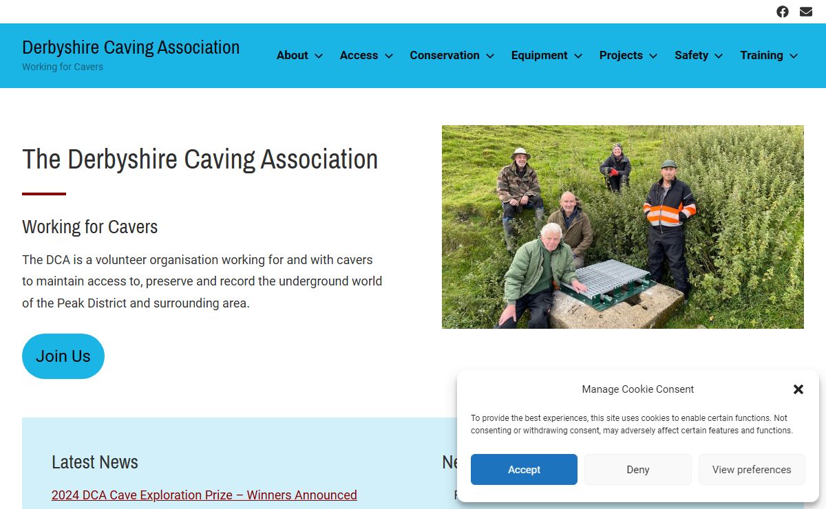 Derbyshire Caving Association - Working for Cavers
