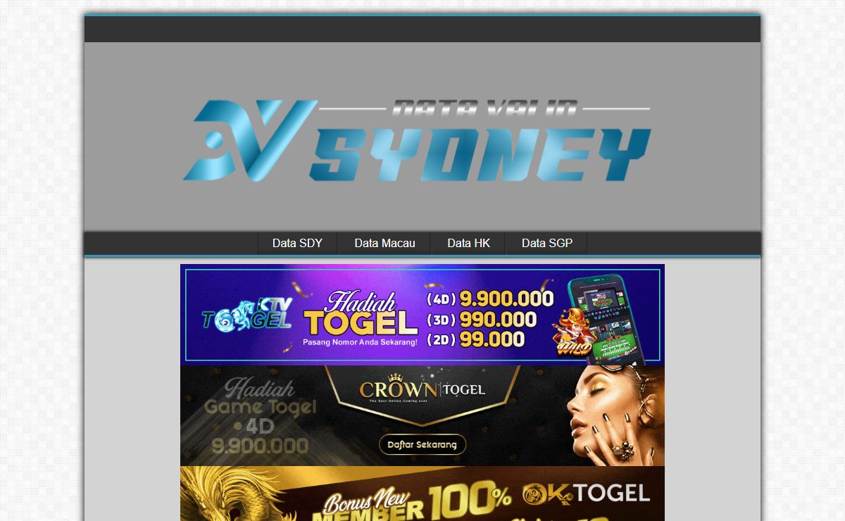 Data Sydney Hari Ini – Data SDY Terlengkap