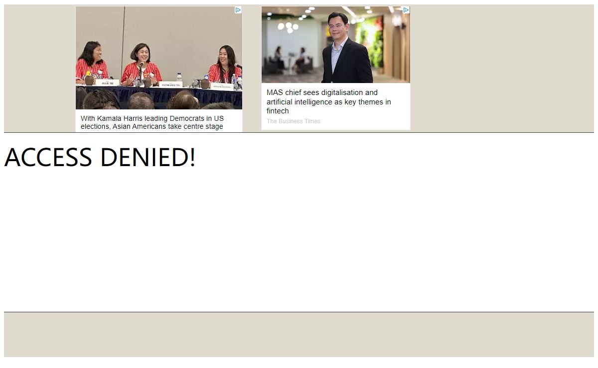 ACCESS DENIED!