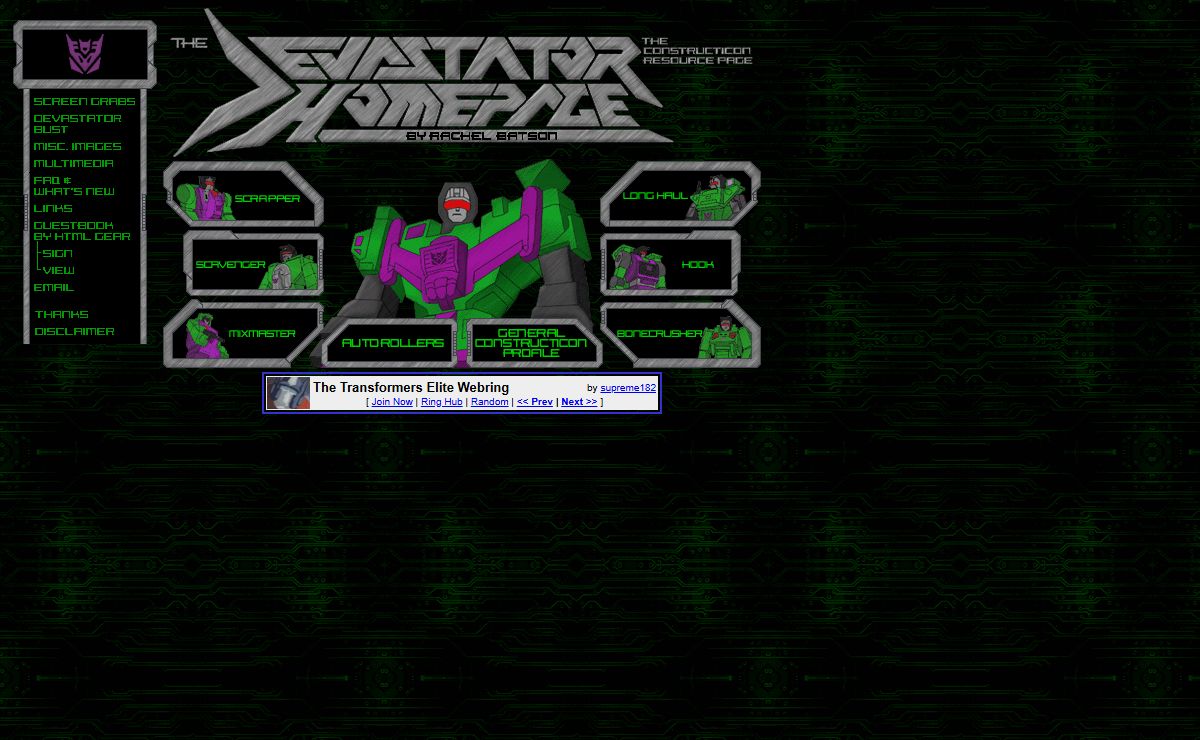 The Devastator Homepage