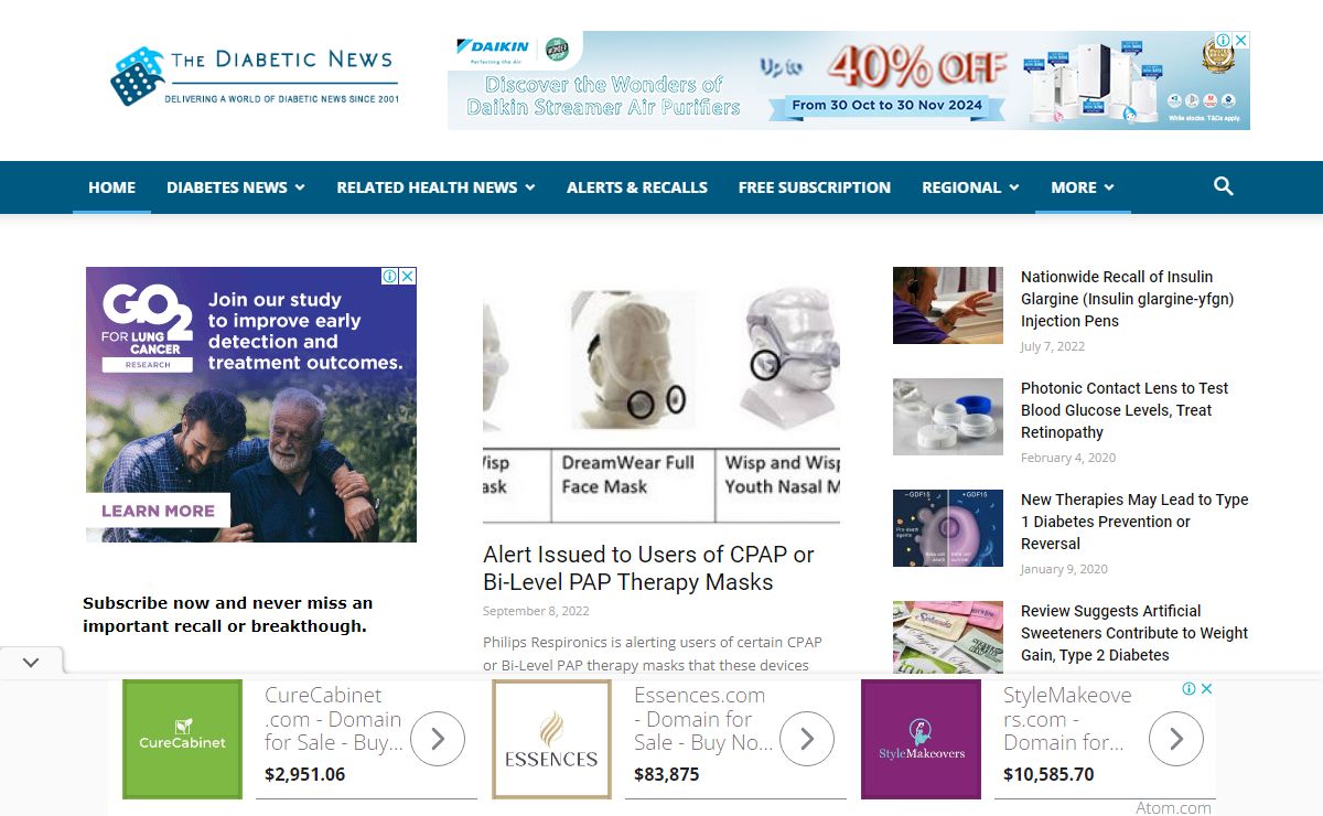 The Diabetic News | Trusted Diabetes News Source Since 2001