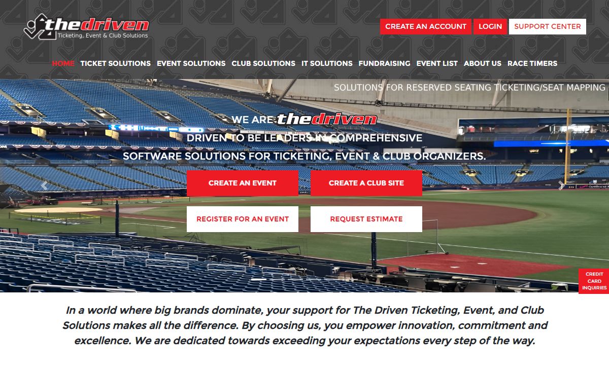 Online Event, Ticketing, Reserved Seating Registration and Online Club Management | Thedriven.net