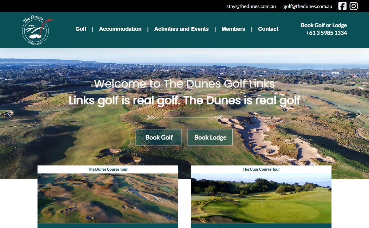 The Dunes | Links Lodge Accommodation | Public Golf Course