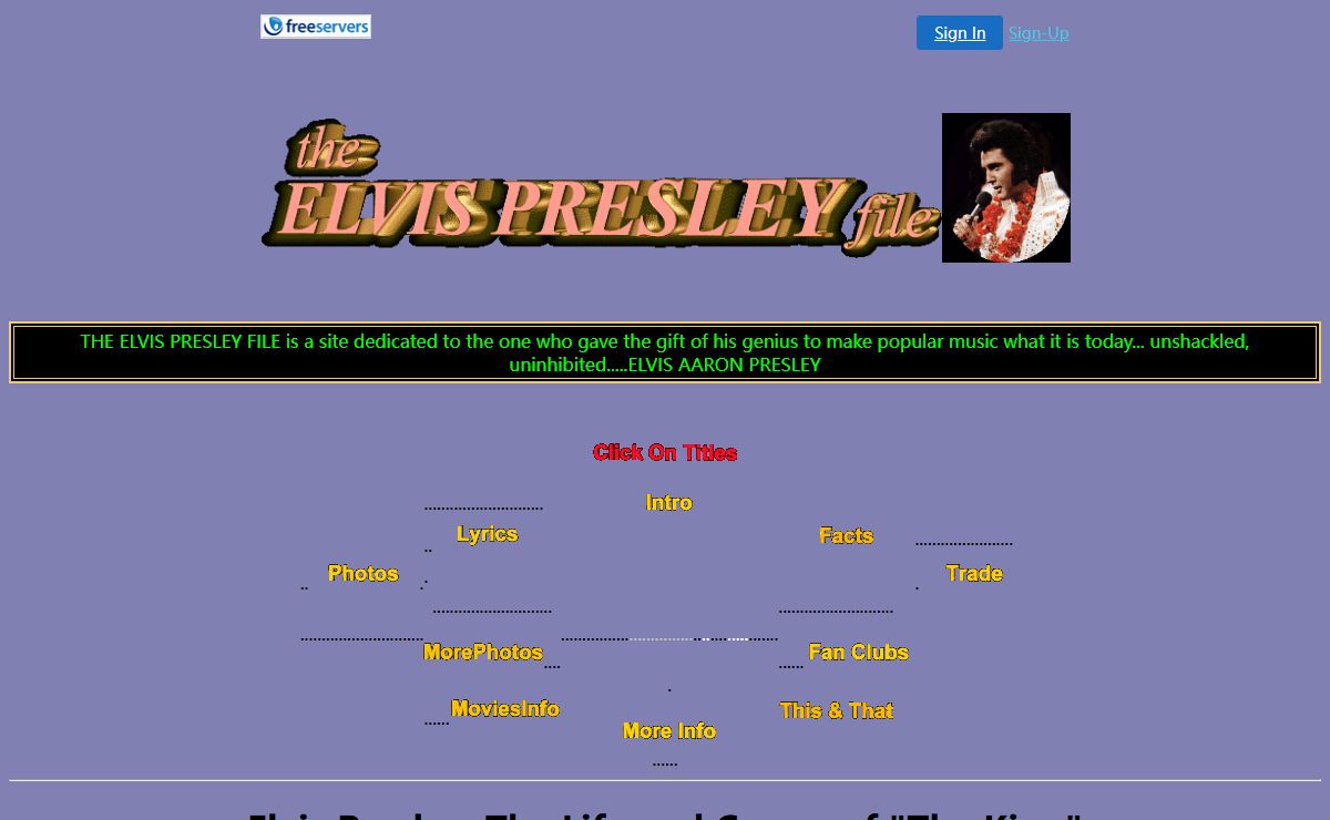 The Elvis Presley File