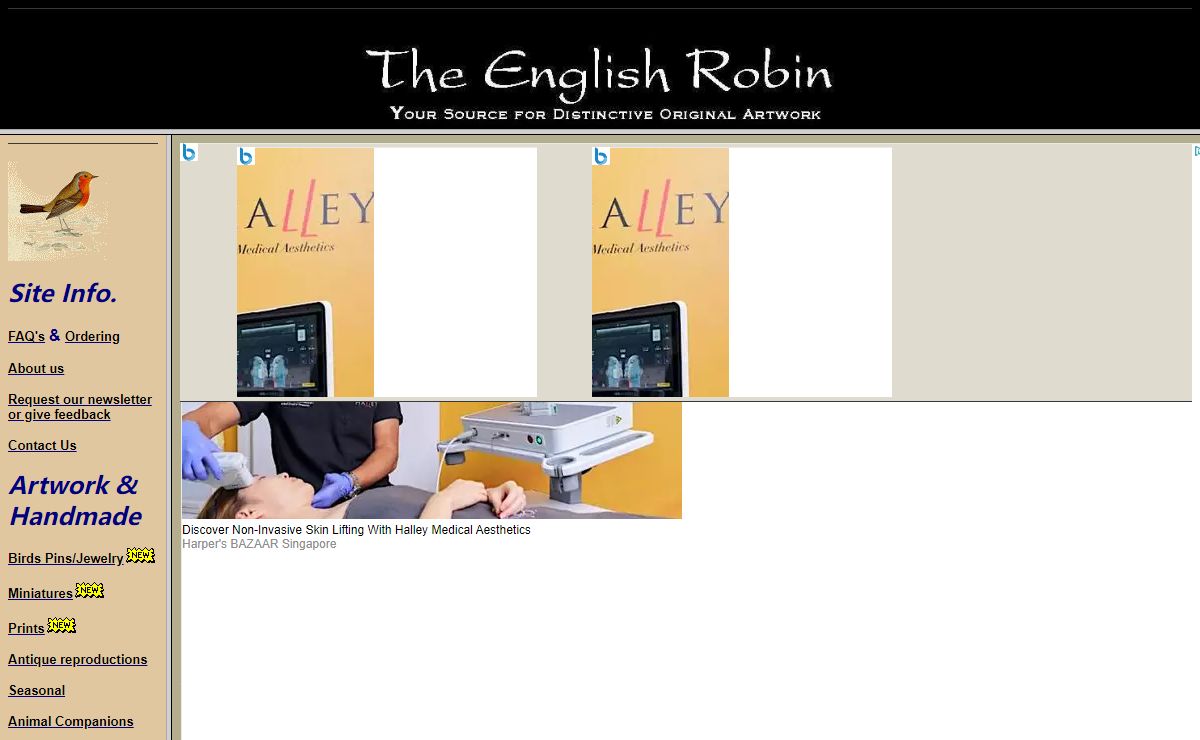 The English Robin:  Your Source for Distinctive Original Artwork