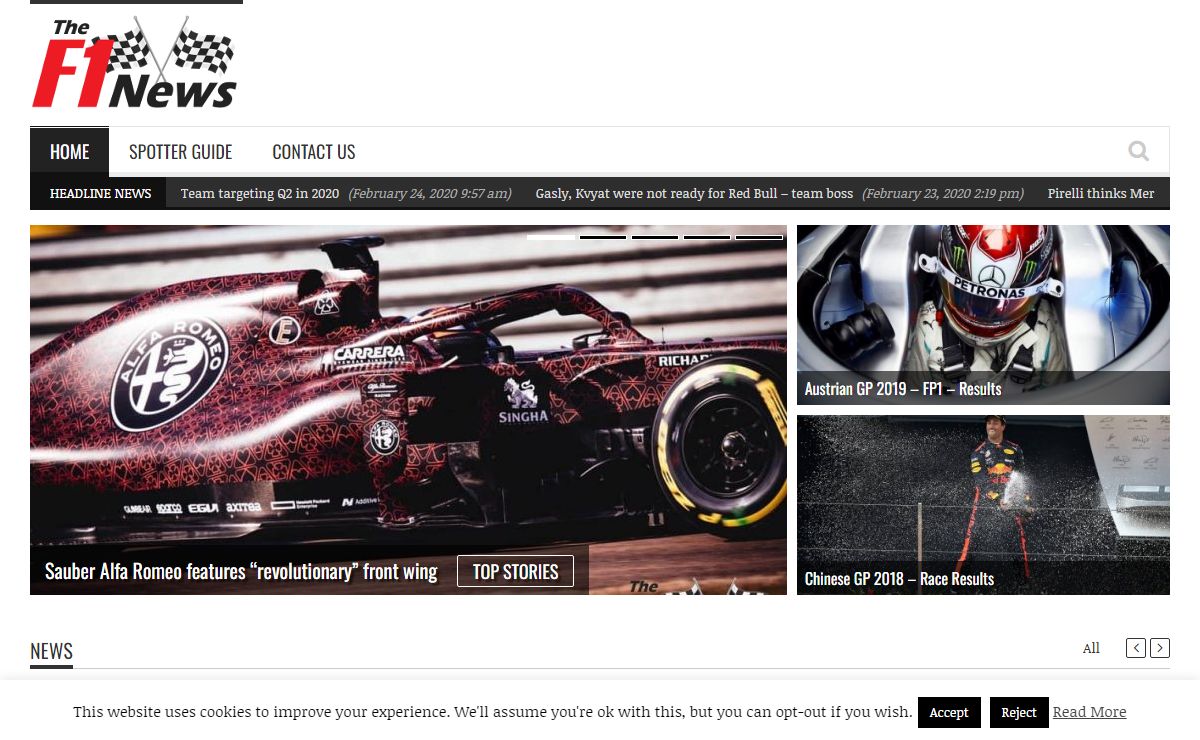 The F1 News - Up to date Formula 1 news, results, photos and videos