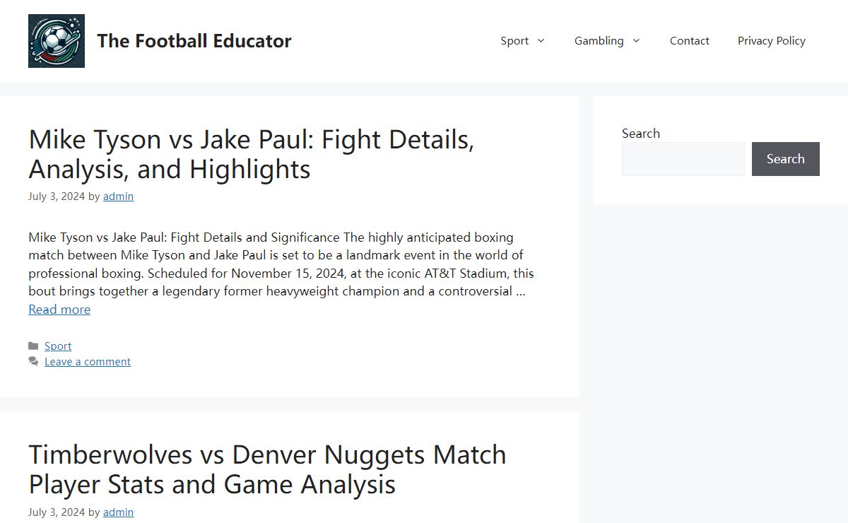 The Football Educator - Blog