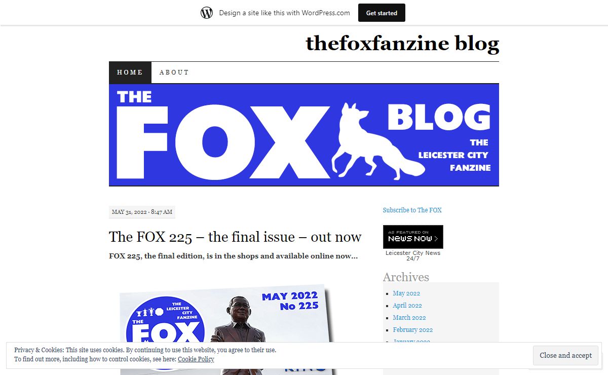 thefoxfanzine blog | Just another WordPress.com weblog