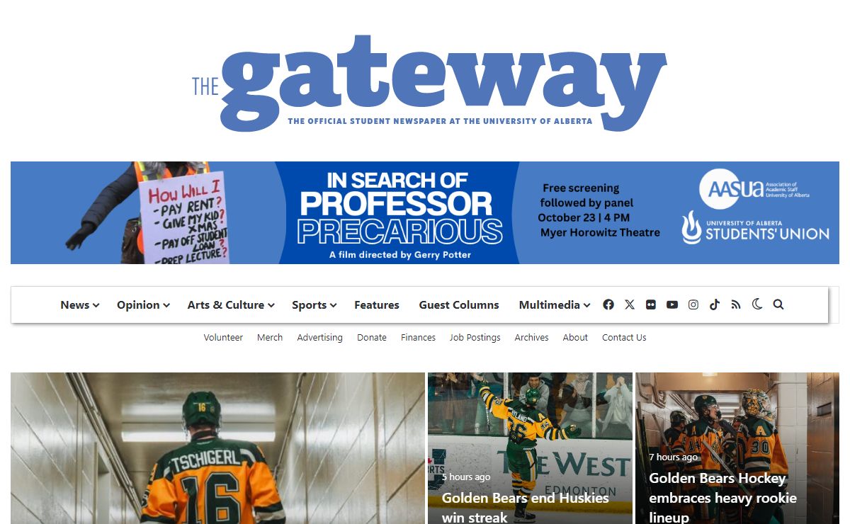 The Gateway - The University of Alberta's official campus media source