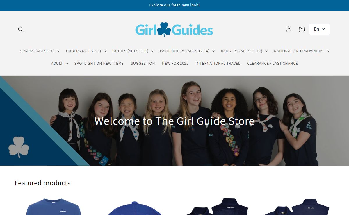 Girl Guides of Canada Online Store – The Girl Guide Store by Positive Identity