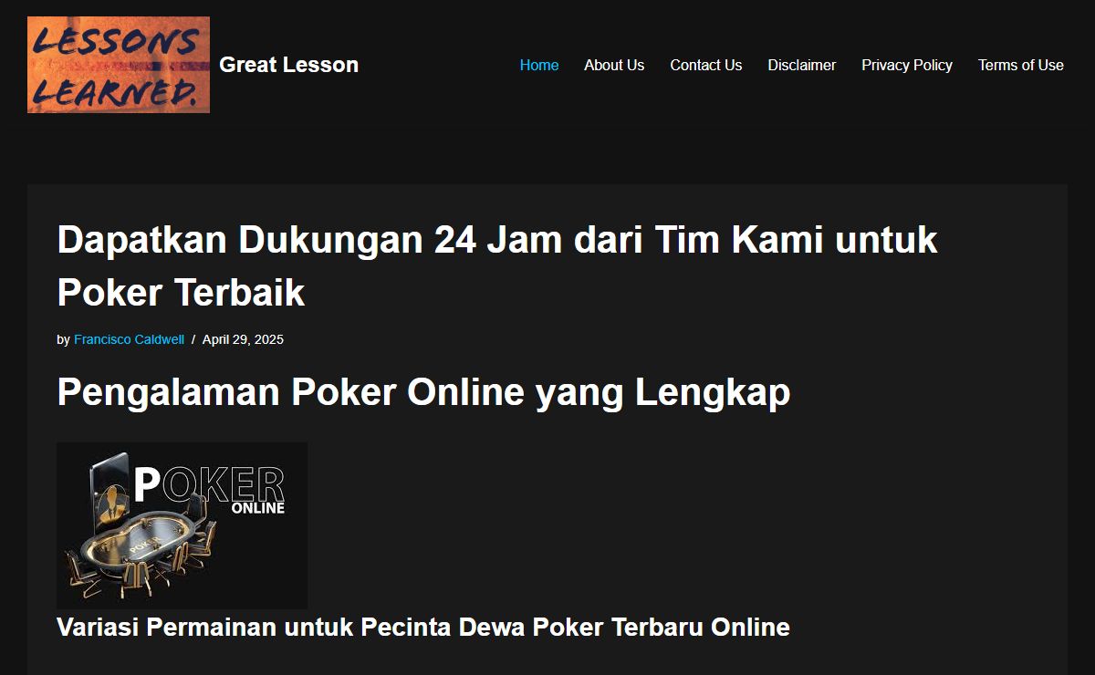 Great Lesson – thegreatlesson.com