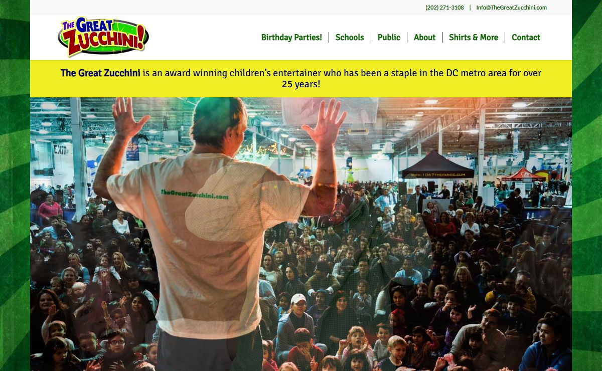The Great Zucchini | Washington DC children’s entertainer