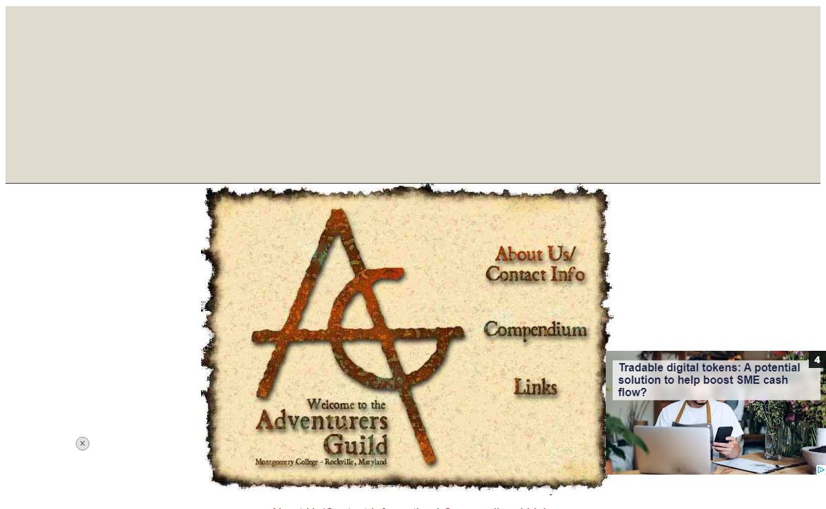 Adventurers' Guild -- The Role Playing Game Club of Montgomery College, Rockville, Maryland