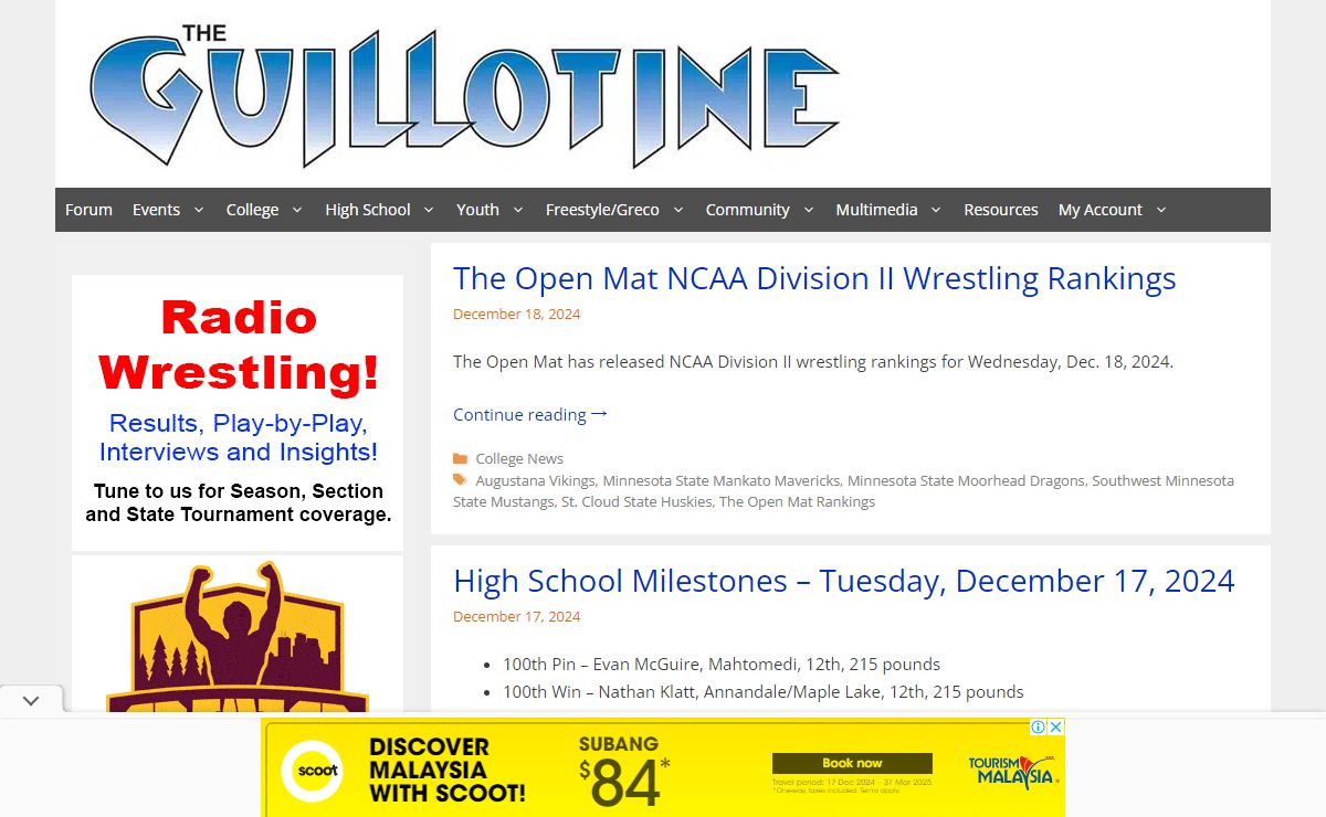 The Guillotine – Minnesota amateur wrestling community news