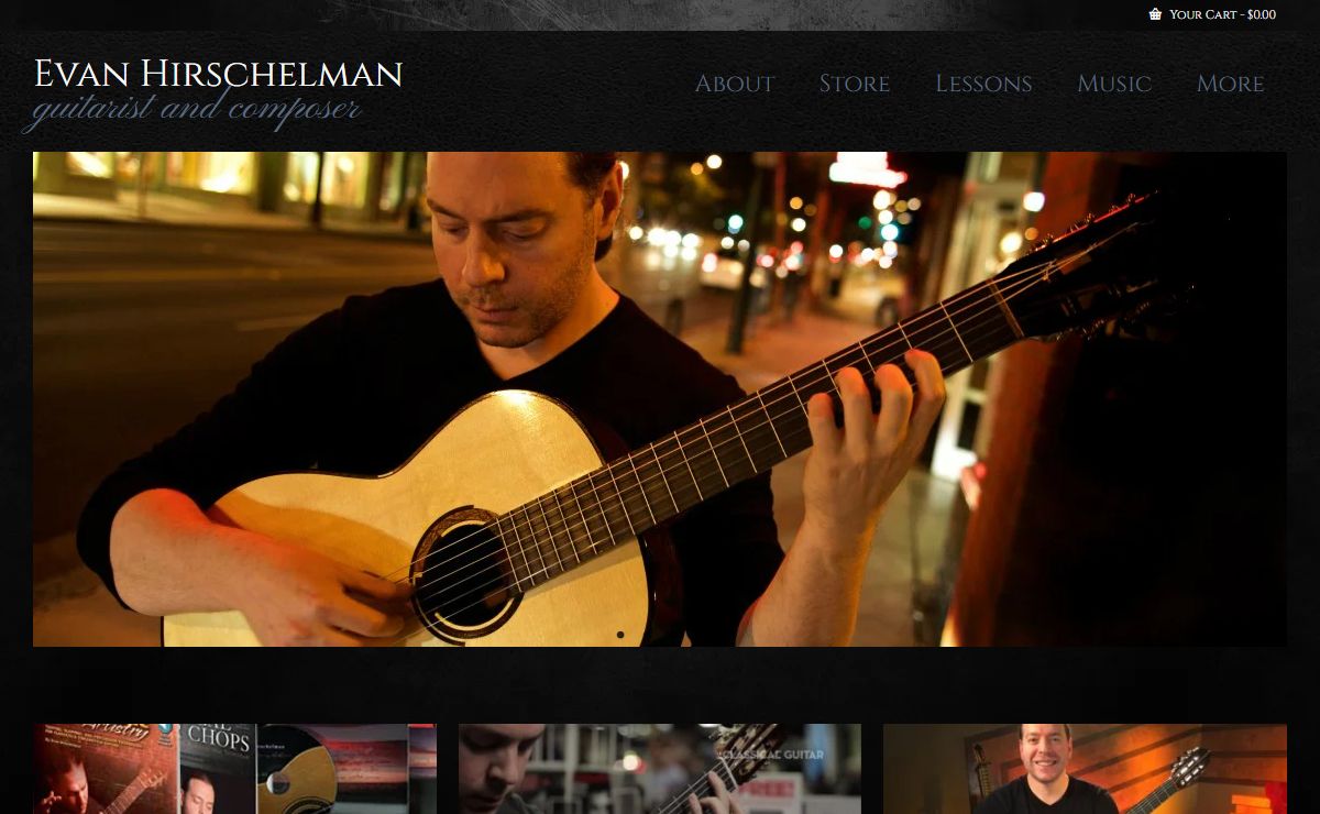 Evan Hirschelman Guitarist and Composer - www.theguitarist.net