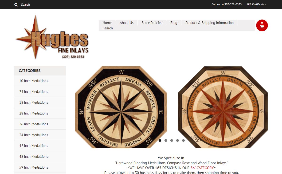 The Hardwood Floor Medallion Store Home Page